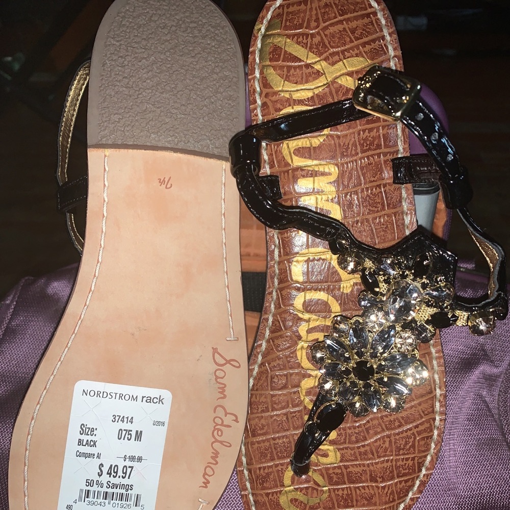 Sam Edelman Jeweled thong sandals BRAND NEW